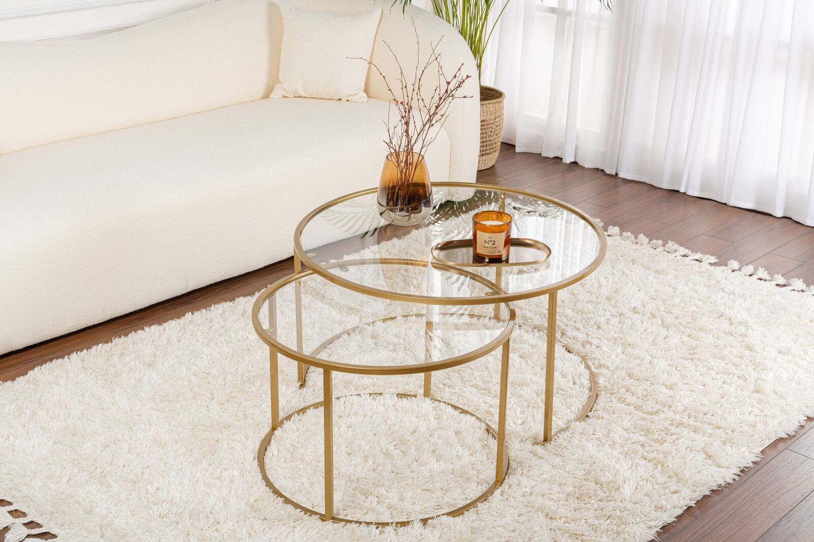 Gold-Transparent Koffietafelset | GEHARD GLAS | Goud – kavel bij Openbare Verkopen, Beveren-Leie