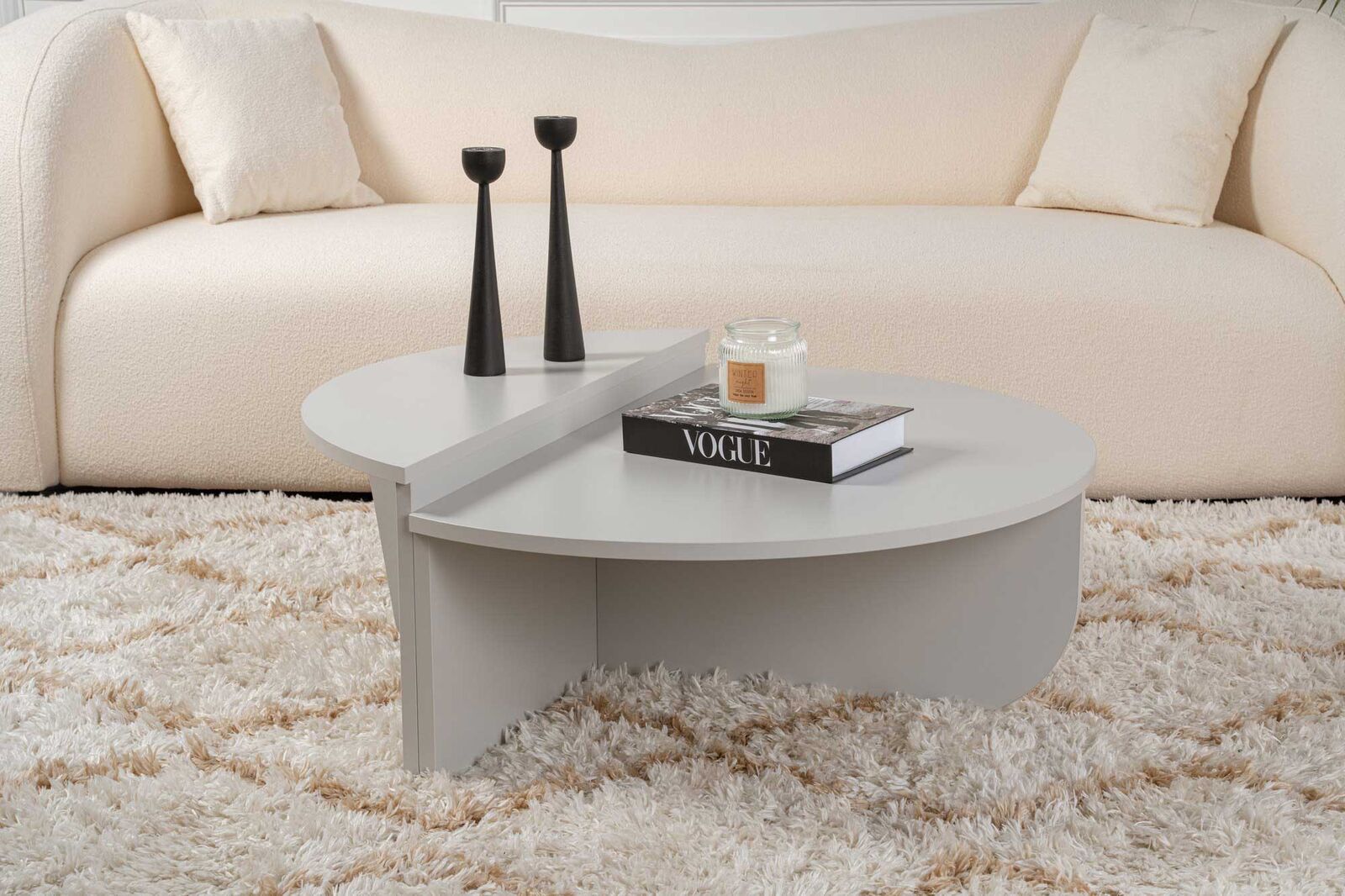 Salontafels Orion - 60x90x30cm - set van 2 - grijs – kavel bij Openbare Verkopen, Beveren-Leie