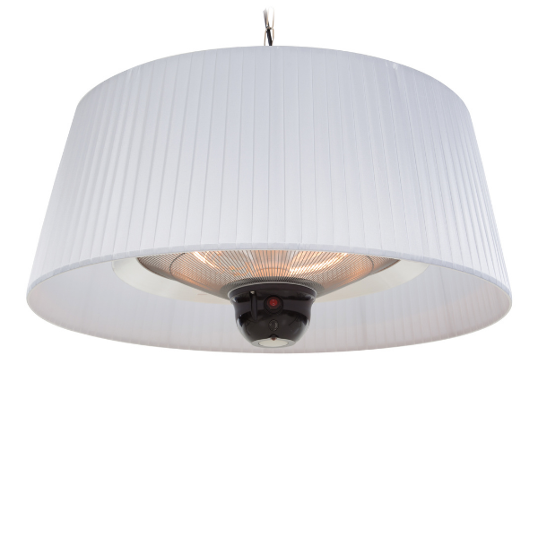 Terrasverwarmer met verlichting Alix 74cm hangend - wit – kavel bij Openbare Verkopen, Beveren-Leie
