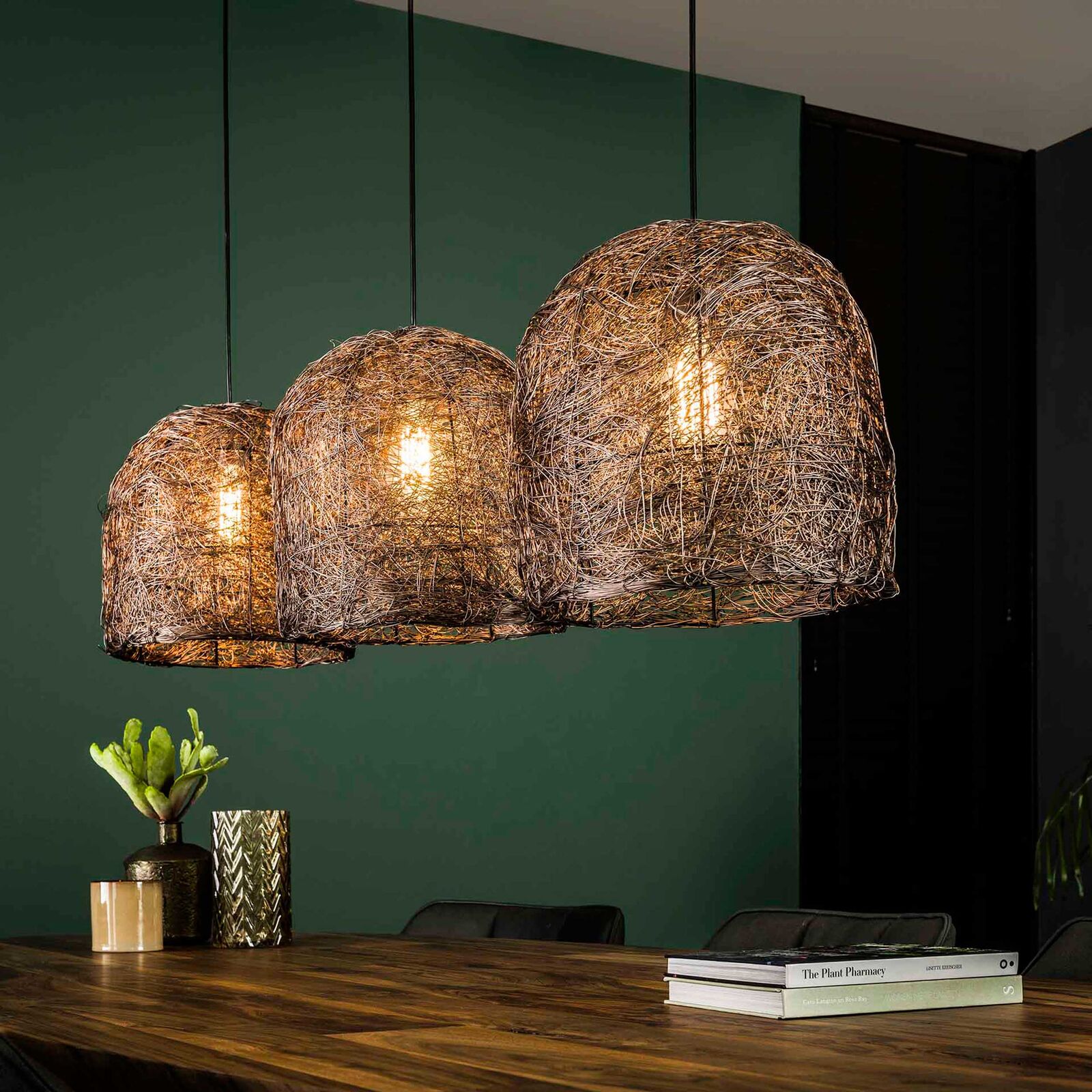 Hanglamp Haystack - antiek koper – kavel bij Openbare Verkopen, Beveren-Leie
