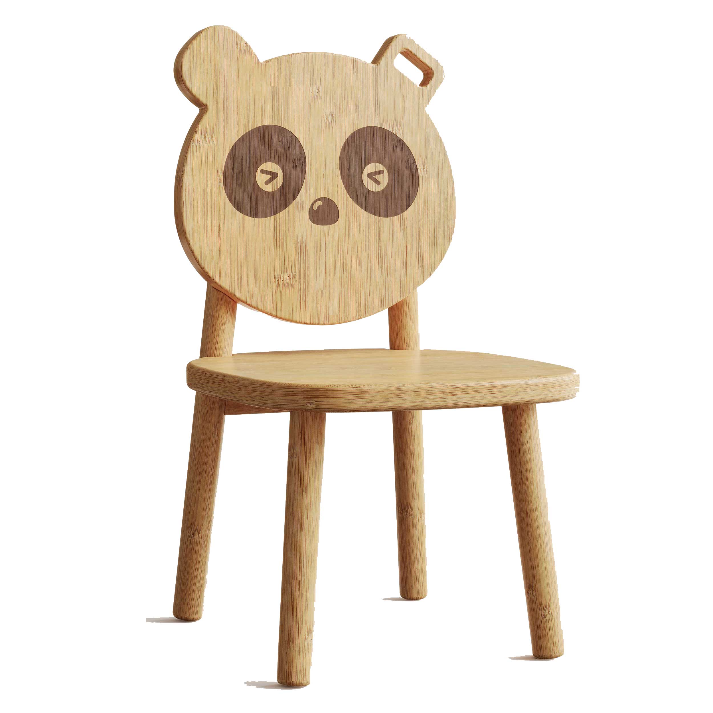 62 x Kinderstoeltje Panda - 36x31x55cm - bamboehout – kavel bij Openbare Verkopen, Beveren-Leie