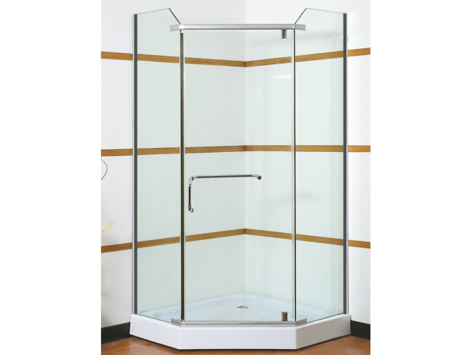 Douchecabine vijfhoek - 90x90 cm – kavel bij Openbare Verkopen