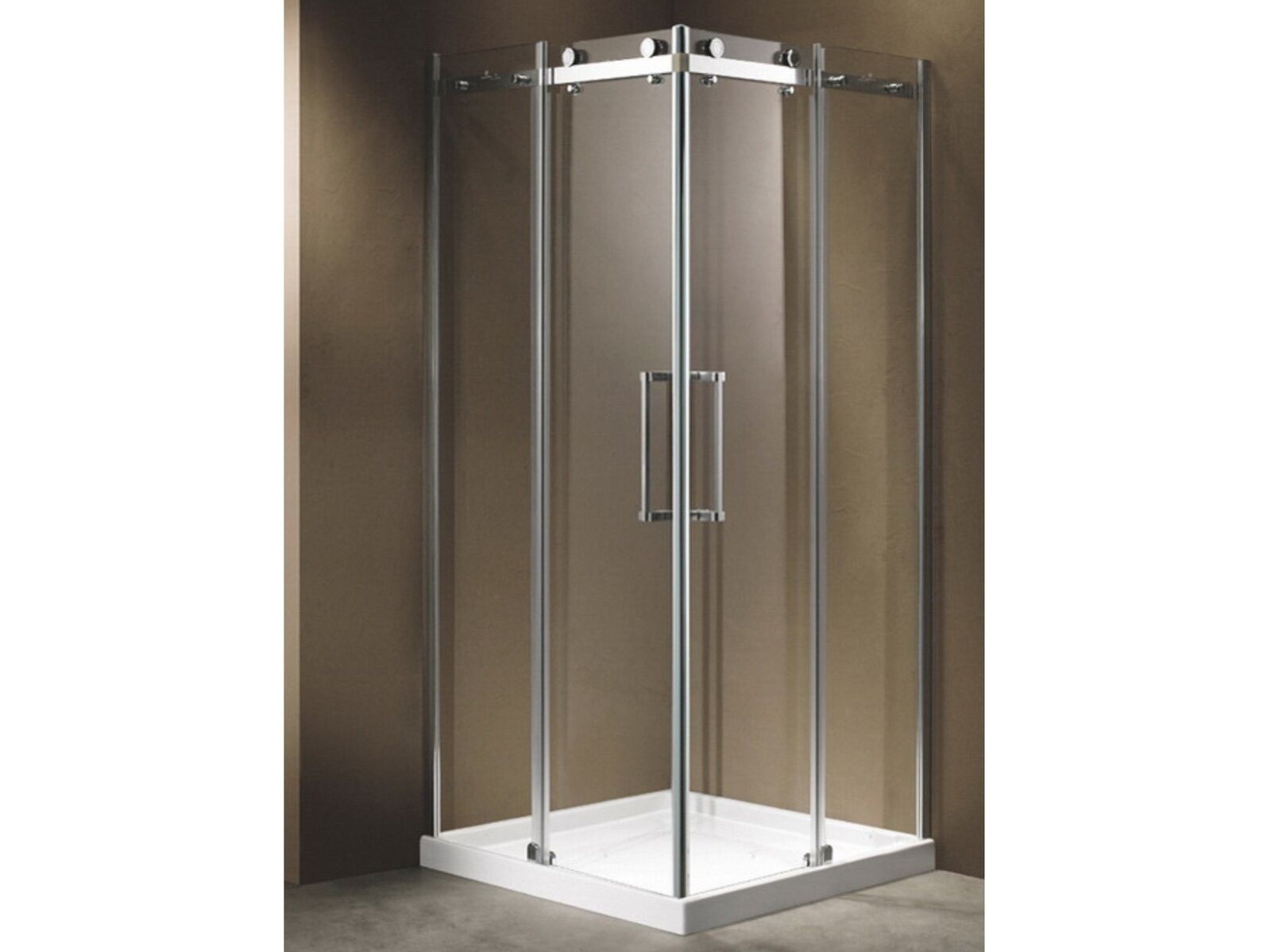 Douchecabine vierkant - 90x90x200 cm - incl. douchebak – kavel bij Openbare Verkopen