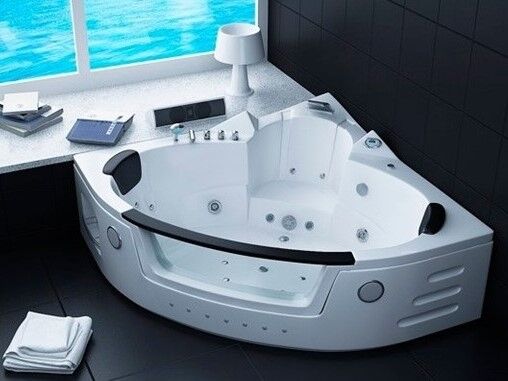 2 Persoons Whirlpool massagebad - hoekbad 1500x1500x620mm – kavel bij Openbare Verkopen