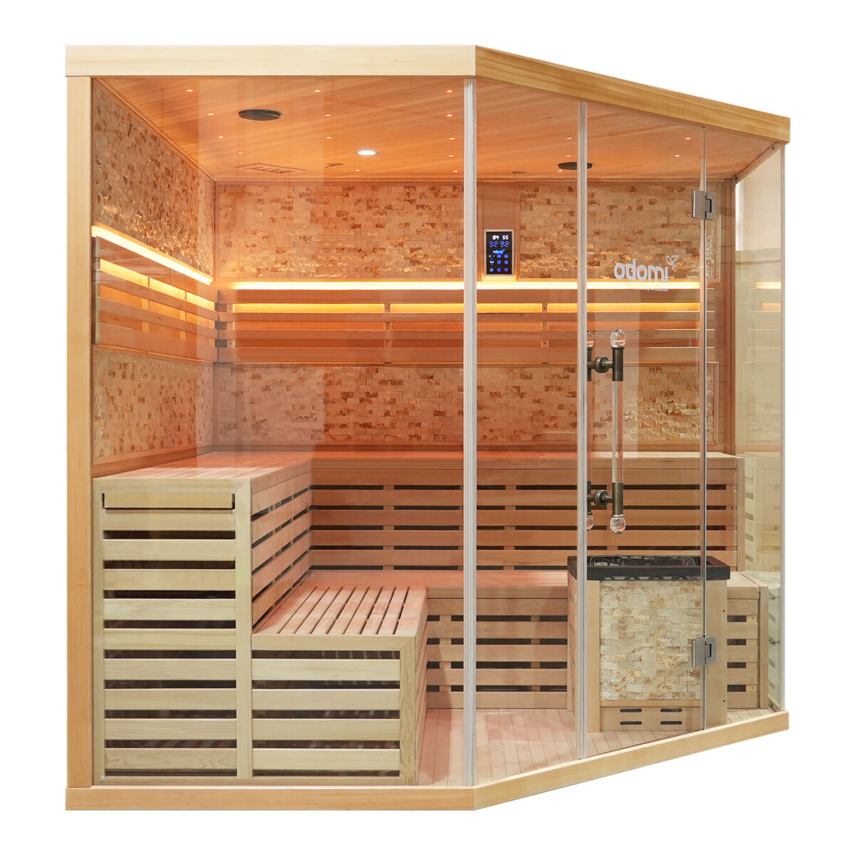 Sauna Nordic Stone Prisma 220x220x210cm - prisma – kavel bij Openbare Verkopen