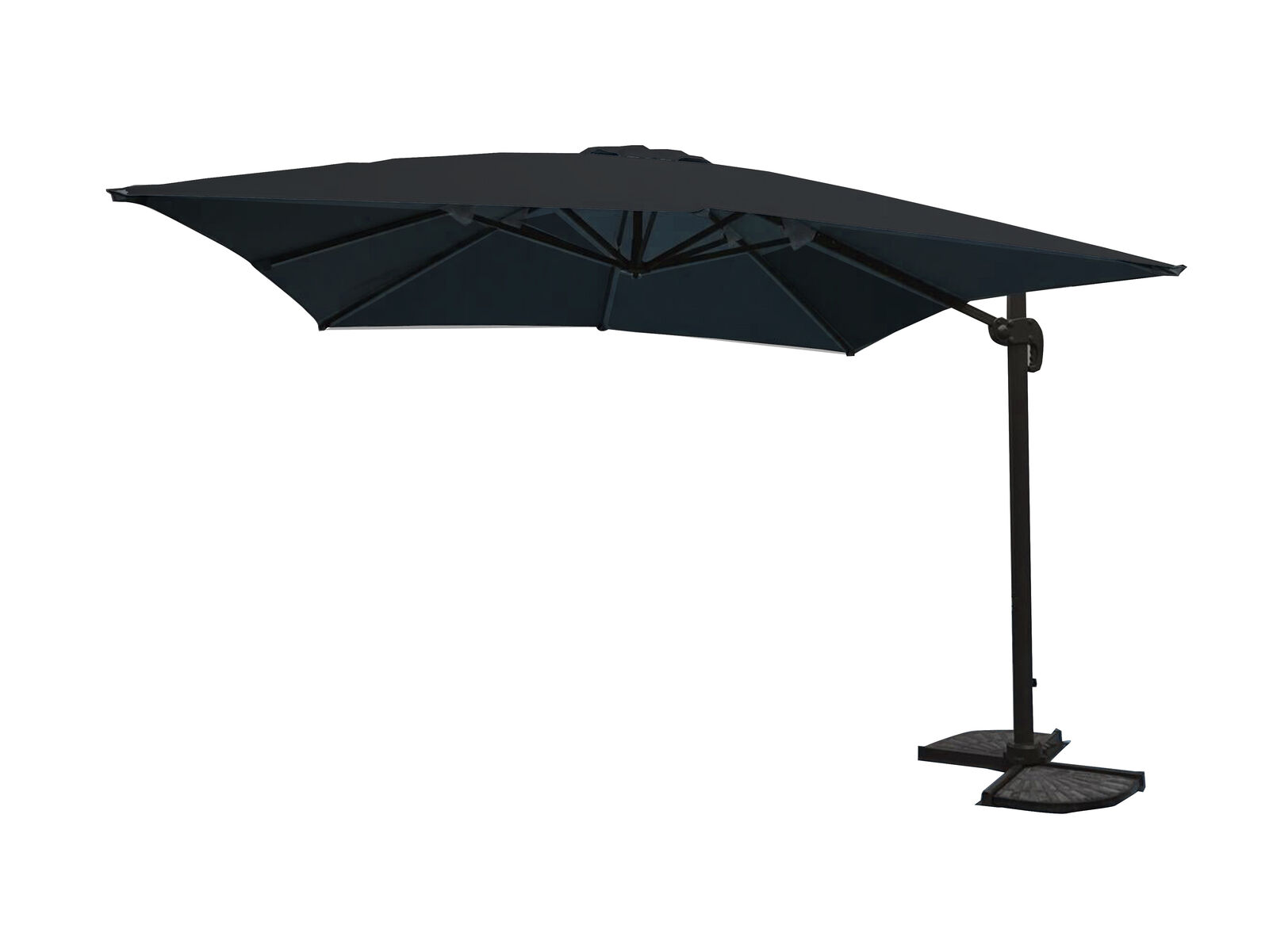 Hangende parasol zwart - 300x300 cm – kavel bij Openbare Verkopen