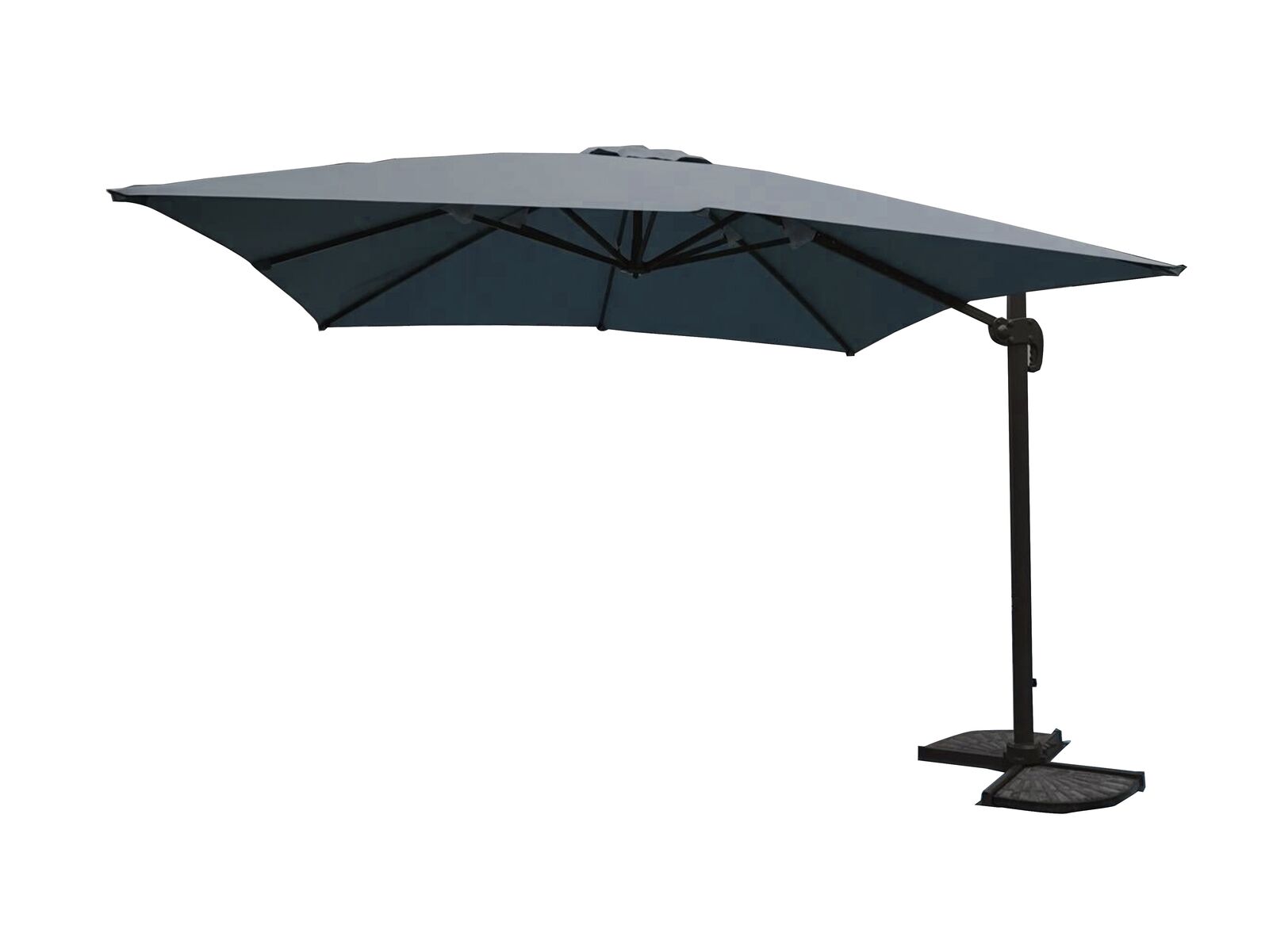 Hangende parasol donkergrijs - 300x300 cm – kavel bij Openbare Verkopen