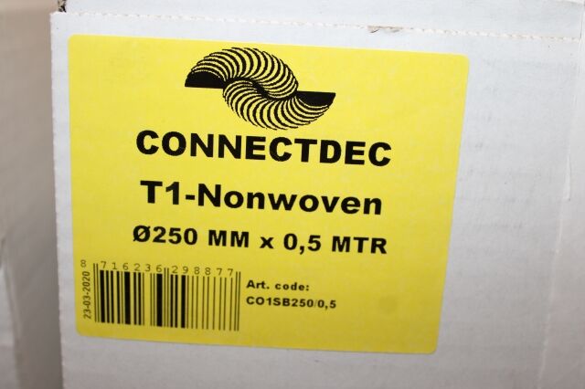 2 x Connectdec TRD Non Woven M/M Ø250 0,5 meter – kavel bij Openbare Verkopen, Ruddervoorde