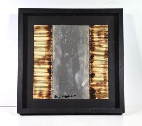 Bernard aubertin: dessin sur feu sur alluminium – kavel bij Openbare Verkopen, Wielsbeke