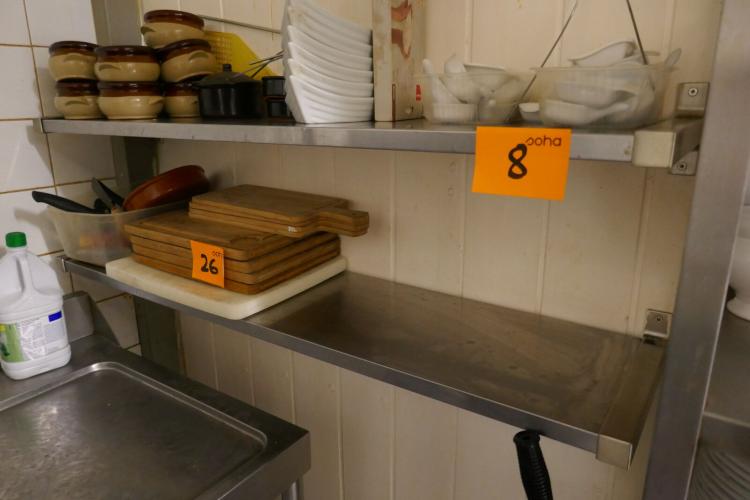 RVS wandschappen diverse modellen – kavel bij Openbare Verkopen, Koksijde