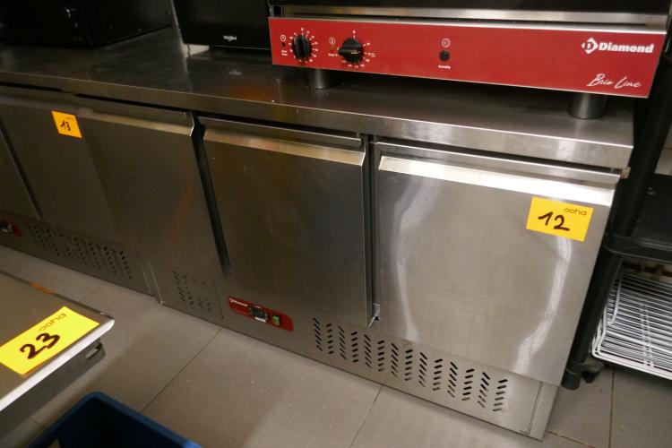 RVS gekoelde werktafel DIAMOND – kavel bij Openbare Verkopen, Koksijde