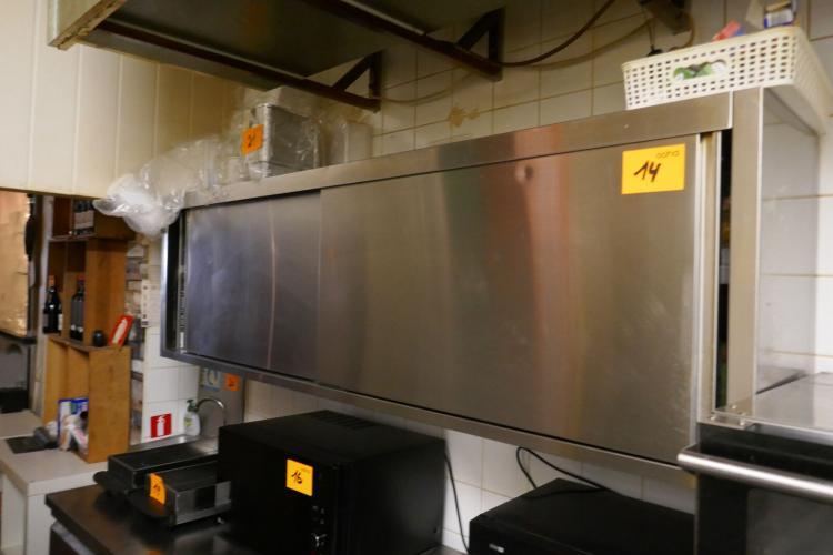 RVS wandkast met 2 schuifdeuren – kavel bij Openbare Verkopen, Koksijde