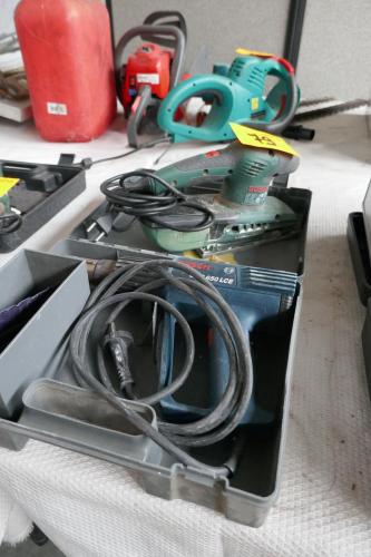 Heteluchtpistool en Elektrische schuurmachine BOSCH – kavel bij Openbare Verkopen, Ooigem