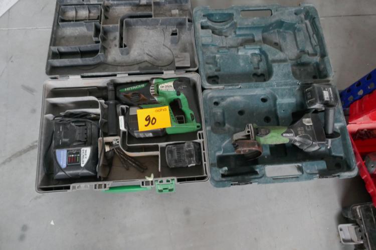 Boormachine en slijper HITACHI – kavel bij Openbare Verkopen, Ooigem
