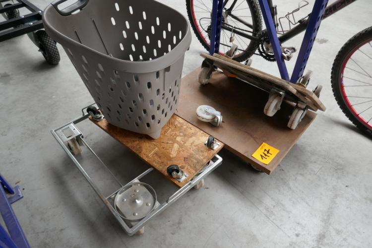 Transportkarren & winkelmand – kavel bij Openbare Verkopen, Ooigem
