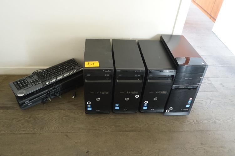 4x Computer Hp 6x Toetsenbord – kavel bij Openbare Verkopen, Waregem