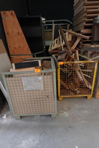 2x Metalen stapelbare gitterbox + inhoud – kavel bij Openbare Verkopen, Deerlijk