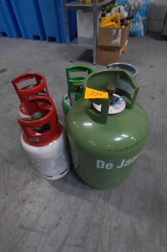 5x Diverse gasfles – kavel bij Openbare Verkopen