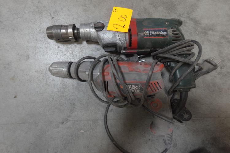 2x Boorhamer Metabo & black&decker – kavel bij Openbare Verkopen