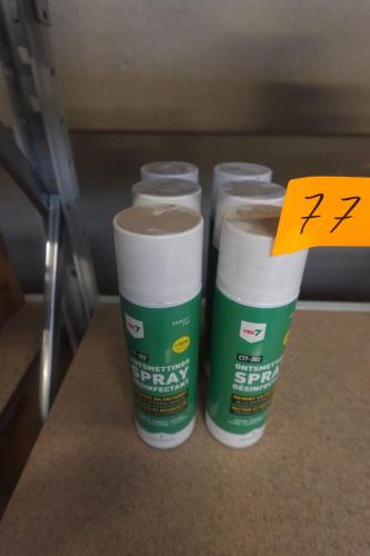 6x Ontsmettingspray Tec7 – kavel bij Openbare Verkopen, Harelbeke