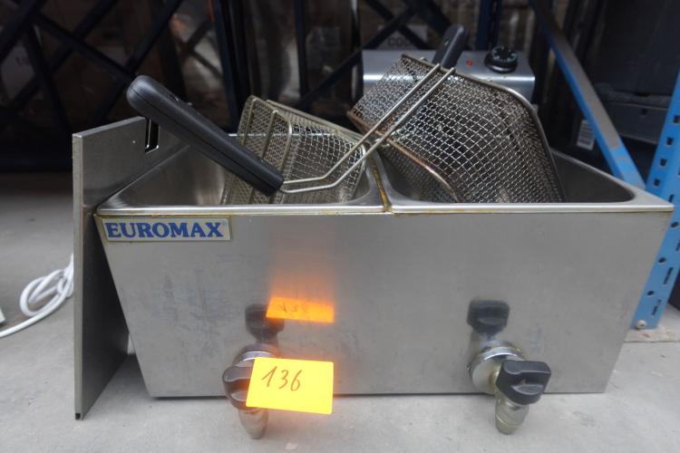 Professionele dubbele friteuse Euromax – kavel bij Openbare Verkopen, Harelbeke