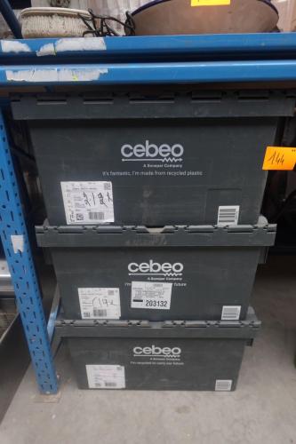 3x Cebeo distributiebak – kavel bij Openbare Verkopen, Harelbeke