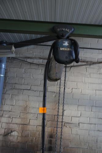 2x Elektrische takel + rolbaan – kavel bij Openbare Verkopen, Izegem