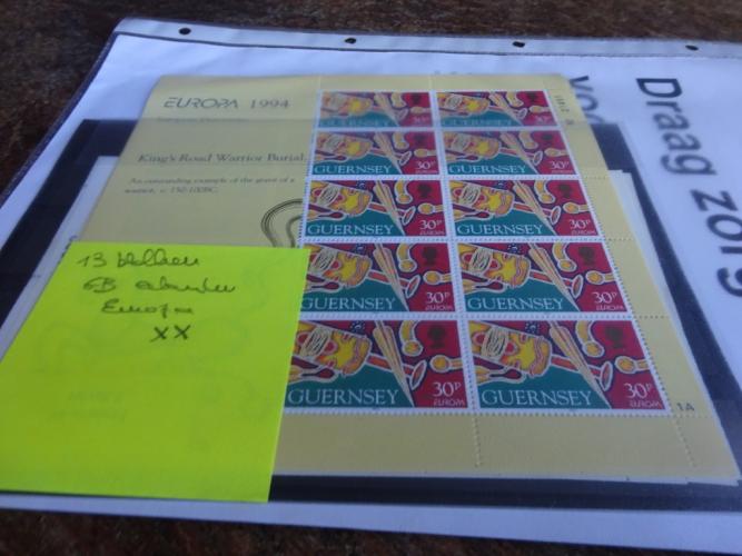 Engelse Eilanden 13 blokken postfris – kavel bij Openbare Verkopen, Izegem