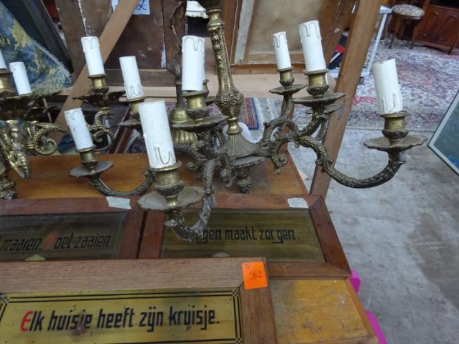 Koperen luchter – kavel bij Openbare Verkopen, Izegem