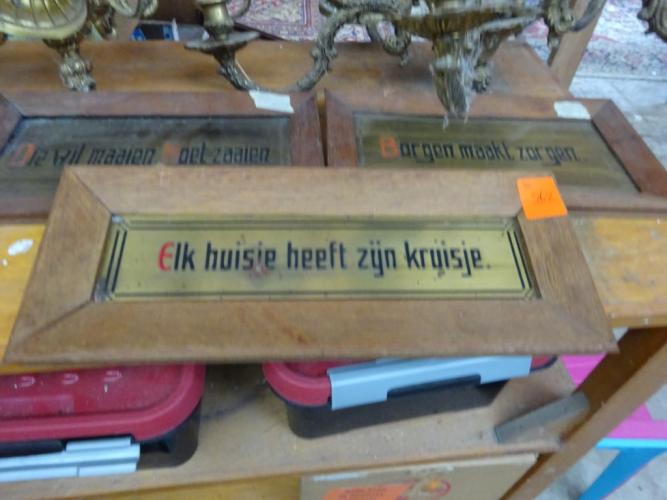 3x spreuken – kavel bij Openbare Verkopen, Izegem