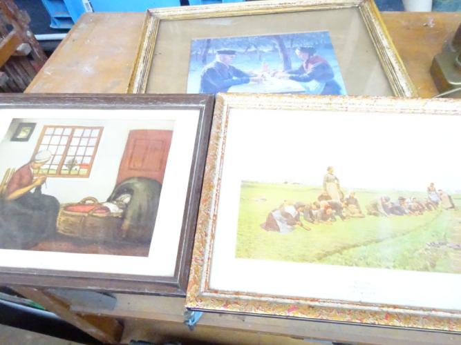 Prenten (boeren) 5x – kavel bij Openbare Verkopen, Izegem
