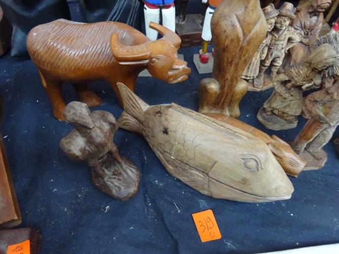 5x houten dieren – kavel bij Openbare Verkopen, Izegem