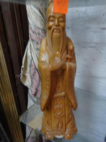 Chinees beeld hout H35cm – kavel bij Openbare Verkopen, Izegem